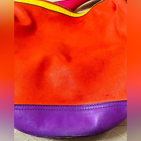 Celine multicolor genuine leather bucket bag - Picture 5 of 14